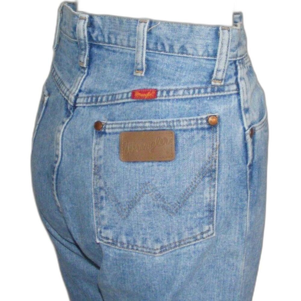 WRANGLER Jeans, 32, VINTAGE, Light Blue, 100% Cotton, Made in USA